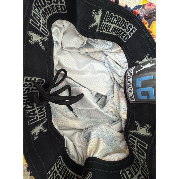 Lacrosse Unlimited Men’s Shorts Large Monkey Banana Print Elastic Waist USA - Picture 4 of 11